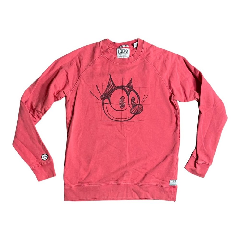 Scotch & Soda Amsterdams Blauw Felix The Cat Graphic Sweatshirt XL L Red Glow
